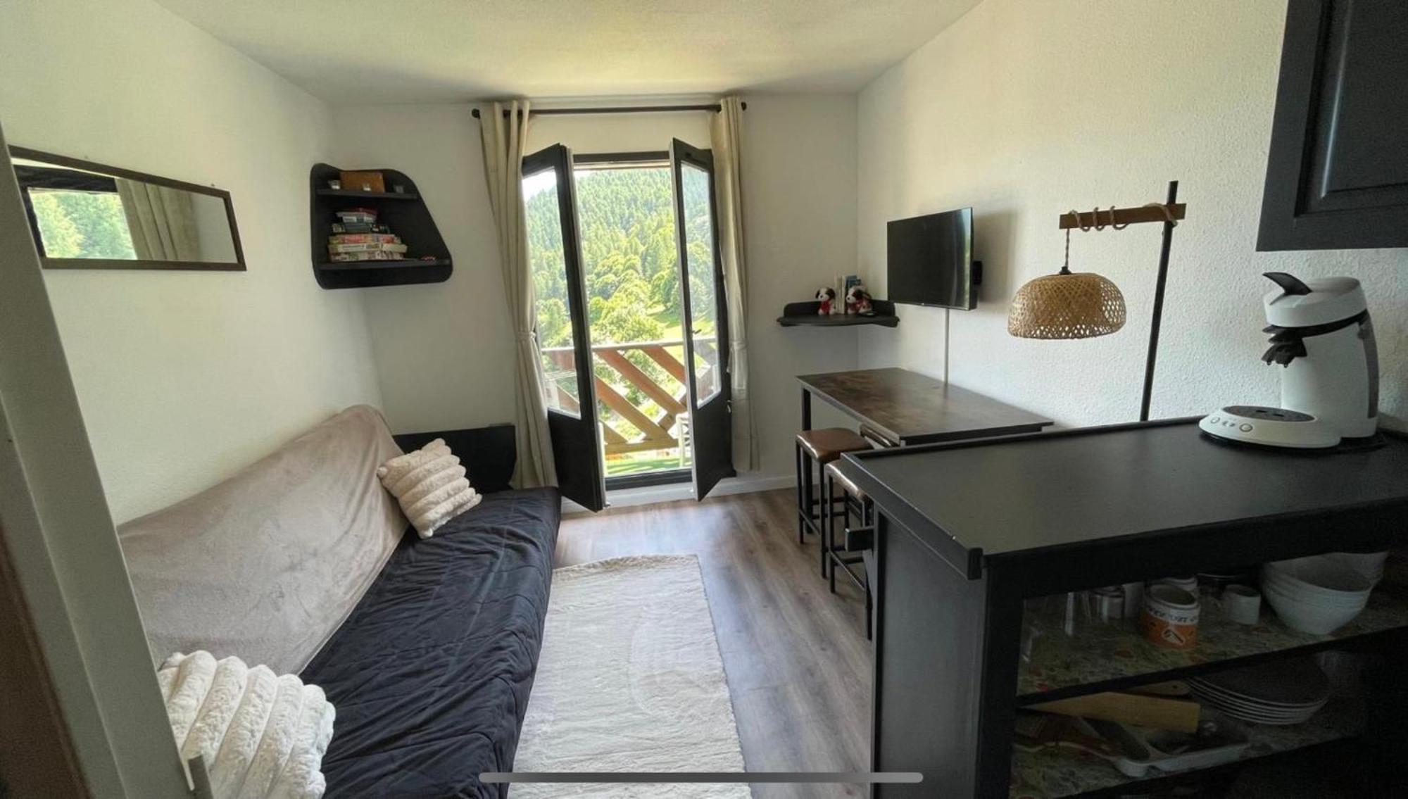 Studio Cosy 4 Couchages Avec Parking Et Balcon, Au Pied Telesiege Et Vente Forfaits A La Foux D'Allos Exteriör bild